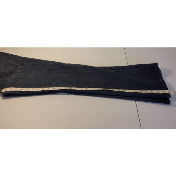 Mixit Blue Denim Curvy Mid Rise Bootcut Dark Wash Casual Jeans Women's Size 8 - Picture 6 of 7